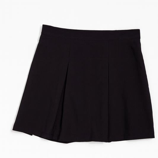 [304]GM   2025 Women's Spring and Summer Korean Style High Waist Slimming Black A-Line Skirt Plus Size Fashionable and Versatile Short Skirt