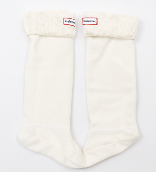 [310J]M High-top rain boot sock covers fashionable soft skin-friendly fleece knitted long socks cold-resistant warm versatile layering socks