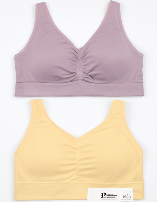 [186]GM   Summer Lightweight Ice Silk Seamless Vest-Style Bras for Middle-Aged and Elderly Women, Large Size