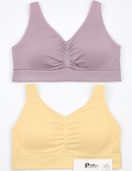 [186]GM   Summer Lightweight Ice Silk Seamless Vest-Style Bras for Middle-Aged and Elderly Women, Large Size