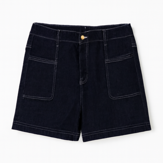 [893]GM Plus Size Women's Casual Pants for Short Stature, Loose Wide-Leg Denim Shorts with Elastic Waist Harem Pants Spring and Summer 2025