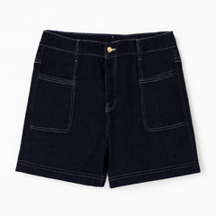 [893]GM Plus Size Women's Casual Pants for Short Stature, Loose Wide-Leg Denim Shorts with Elastic Waist Harem Pants Spring and Summer 2025
