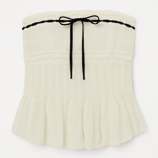 [261]GM Jiuyue Wu Hot Girl Tube Top Women's Summer Sexy Lace Design Niche Breast Pad Short Vest Suspender