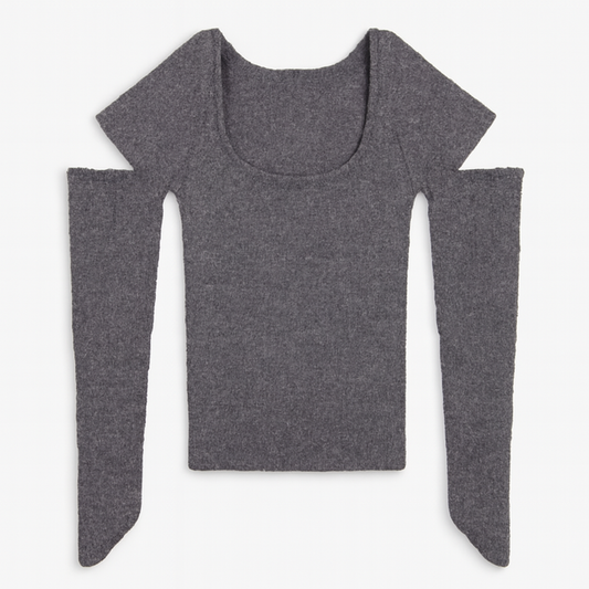 [321]GM  Women's Autumn/Winter New Collection Unique Long Sleeve Knit Top Sexy and Slimming Inner Wear