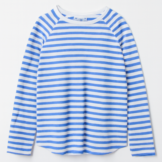 [716]GM  Fall New Collection Slouchy Round Neck Stripe Knit Sweater Loose-Fitting Base Layer Top for Plus Size Women