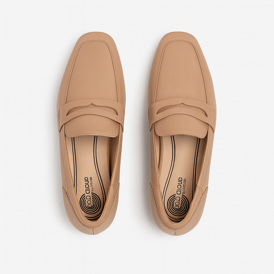 [748]NM Uncle Wu Hongyun Shoes Real Leather Retro Square Toe Loafers Women's British Style Thick Heel Single Shoes Office Small Leather Shoes