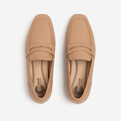 [748]NM Uncle Wu Hongyun Shoes Real Leather Retro Square Toe Loafers Women's British Style Thick Heel Single Shoes Office Small Leather Shoes