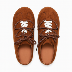 [496]NM Women's 2025 New European-style Thick Sole Trendy Wide Toe Bread Slides Laced Platform Birkenstock-style Enclosed Toe Semi-sandals