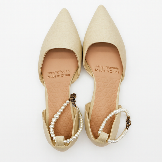 [188]NM Unique Design Medium Thick Heel French Wedding Shoes Pointed Toe Sandals for Bridesmaid Elegant Evening Shoes Comfortable to Wear