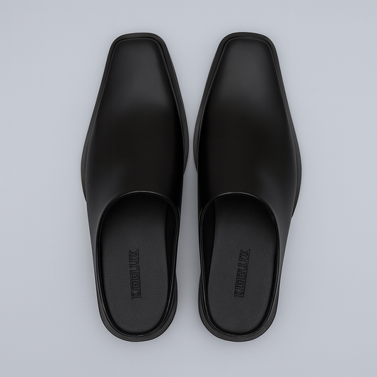 [633]NM Paris Bootcu pointed toe soft toe cap semi-slipper outdoor genuine leather slip-on mules sandal