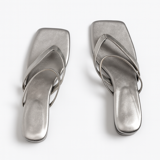 [562]NM Women's Large Size Wedge Heel Sandals, Size 41-43 and 40, Summer Outdoor Fashionable French Medium Heel Toe Clip Slippers, New Model