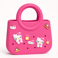 [147]NM Solid Color EU/US Trend EVA Tote Bag with Waterproof Storage Bag, Beach Bag for Daily Use, Fashionable DIY