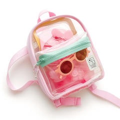 [420]NM Spring and Summer Korean Baba Ba Ba Dual Shoulder Backpack PVC Waterproof Beach and Swimming Bag Children's Cartoon Backpack