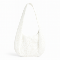 [537]NM ROSE LIVE2025 Spring 2025 New Lace Crossbody Openwork Niche Design Large Capacity Dumpling Bag