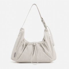 [958]NM 2024 New Large Capacity Tote Bag with Pleated Drawstring, Versatile Casual Fabric Crossbody Bag, Lightweight Single Shoulder Bag