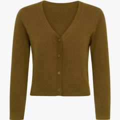 [864]NM Hengyuanxiang Women's V-Neck Knit Sweater Cardigan Spring 2025 New Collection 100% Pure Wool Button-Up Outerwear