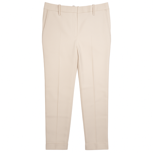 [751]NG   CM Naples Queen Washed Heavyweight Cotton Twill Chino Pants with Military Elements Mid-Rise Connected Waist