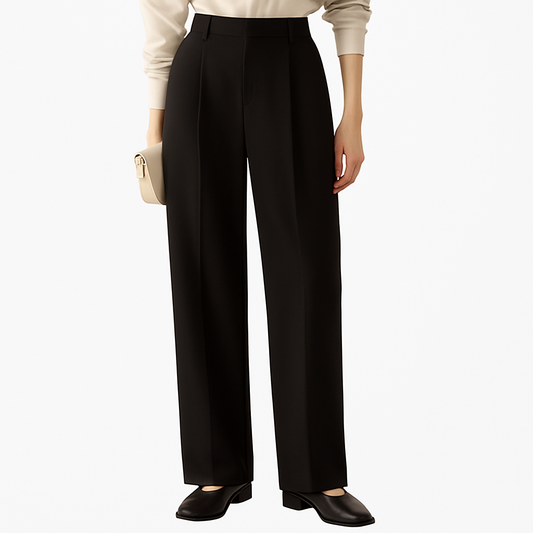 [870]MM [Promotion Price] XZLDHY2025 New Black High-Waisted Slim-Fit Drapey Casual Wide-Leg Pants Women's Autumn Lightweight