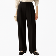 [870]MM [Promotion Price] XZLDHY2025 New Black High-Waisted Slim-Fit Drapey Casual Wide-Leg Pants Women's Autumn Lightweight