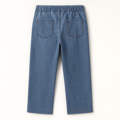 [949]GR  Women's 2025 New Arrival Summer Lightweight Tencel High-Waisted Slim Leg Jeans with Split, Petite 8-Inch Pants