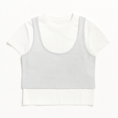 [200]MSR French Style Unisex Little Black Dress Summer High-End Slimming Sleeveless Blouse Dress A-Line Skirt