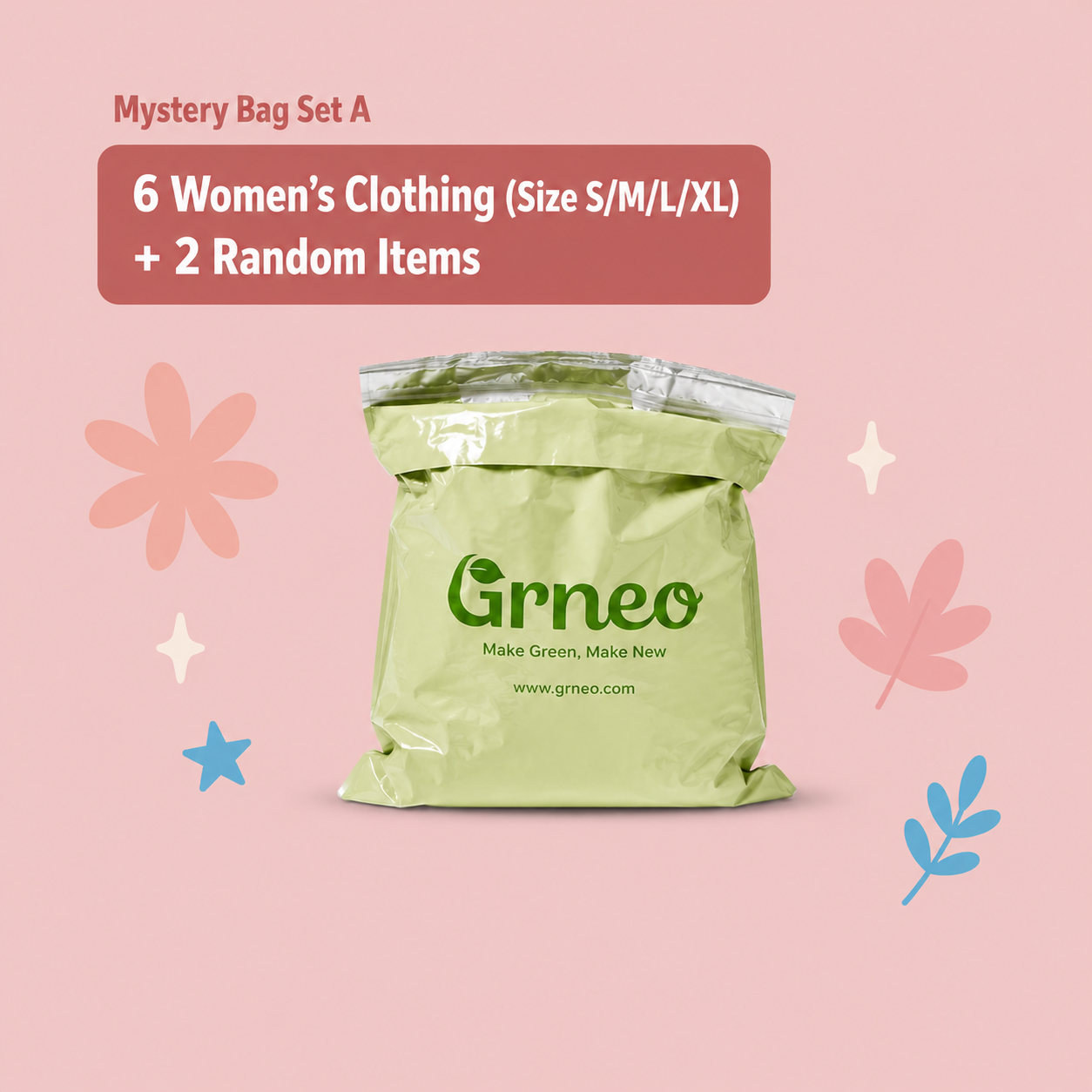 Set A: 6 Women’s Clothing (Size S/M/L/XL) + 2 Random Items