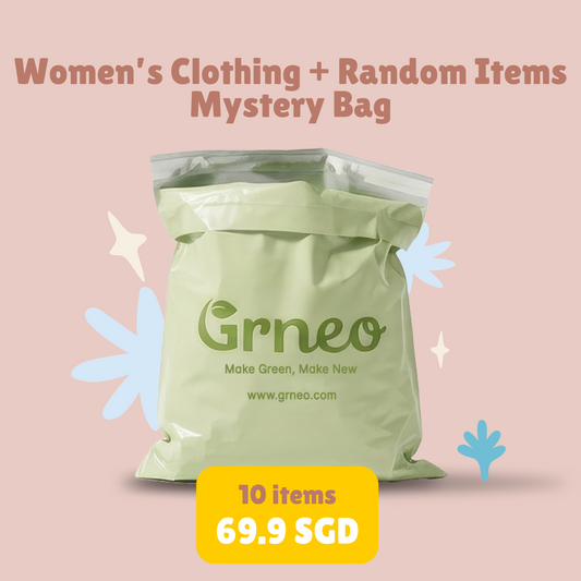 Women’s Clothing +  Random Items  Mystery Bag – 10 Items ( Size of 6 Women’s Clothing can be selected)