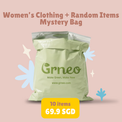 Women’s Clothing +  Random Items  Mystery Bag – 10 Items ( Size of 6 Women’s Clothing can be selected)