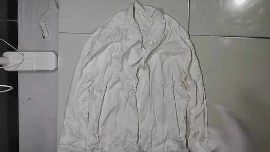 [856]GS   Women's 175cm Long White Linen Shirt Top Set with Lightweight Casual Old Money Style Cotton Linen Pants for Spring
