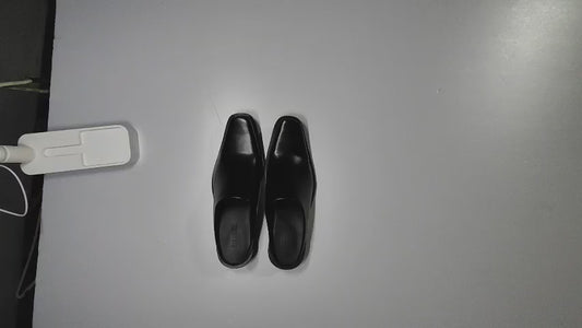 [633]NM Paris Bootcu pointed toe soft toe cap semi-slipper outdoor genuine leather slip-on mules sandal
