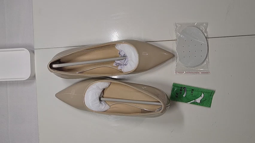 [202JR] [Italy] Ren¨¦ Vanvilla Elegant Commuting Slim Heels 4-8cm Nude Genuine Leather Women's High Heels