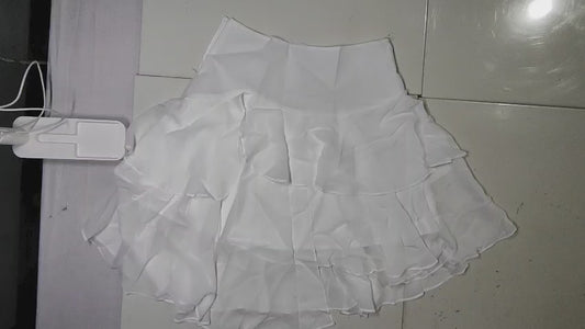 [145]MM  Elegant French Multi-Layered Asymmetrical Misty Tulle Skirt Women's New Spring/Autumn Collection Designer Versatile Skirt