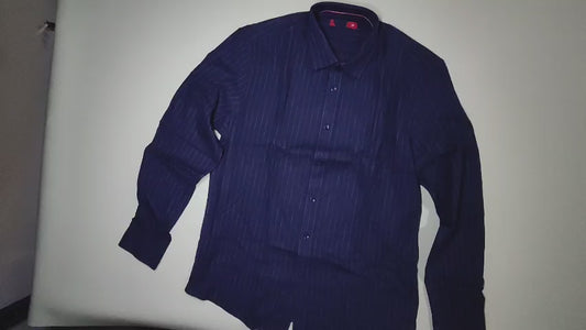 [116]MM  Clearance Item with Cut Labels, Modal Cotton Washed Process, Men's Autumn Fashion Casual Business Striped Long Sleeve Shirt