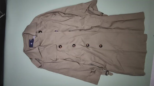 [419]GM   Women's 2025 New Mid-Length Windbreaker Jacket, Premium Korean-Inspired British Style, Loose Fit, Hangzhou Yifa