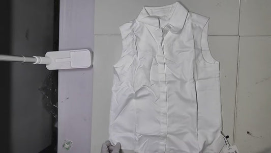 [198]MS VEE Layering Partner Sleeveless Blouse Vest Base Layer Spring/Autumn Inner Shirt Women's Stand-Up Collar Top
