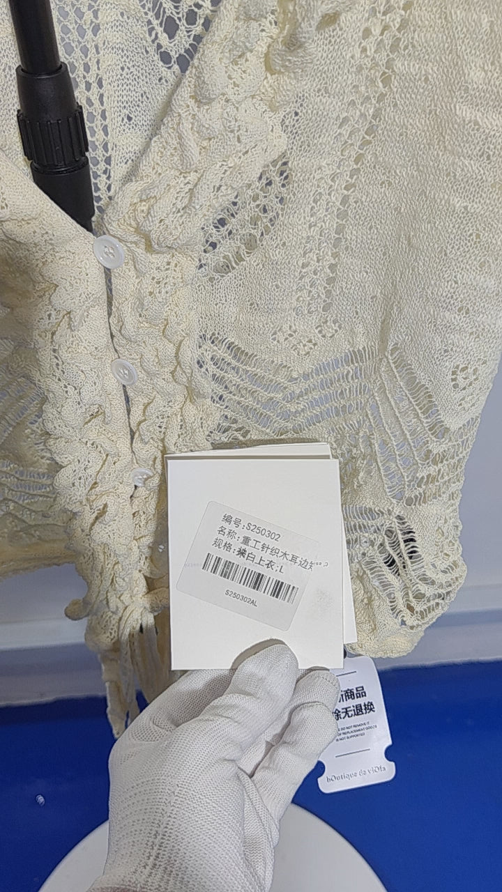 [813]N   viola [Spring Breeze and Bright Scenery] D1or Over 10 Flower Patterns Pure Hand-Painted Exquisite Openwork Knit