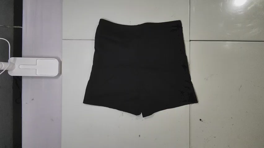 [866]MM  Plus Size Summer New Collection A-Line Wide-Leg Hot Pants for Women - Black Loose Slimming Shorts