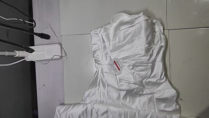 [605]MS 2025 New Silk Satin Light Bridal Dress, White French-Style Bodice, Wedding Outfit, High-End Women's Engagement Wedding Dress