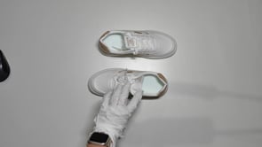 [896]NM [Promotional Price] Women's Genuine Leather White Sneakers 2025 Spring New Arrival Versatile Flat Lightweight Non-Slip Stylish Travel Sneakers Walking Shoes