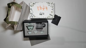 [131]M Fushanxu & Taoxi Chuan Art Museum Co-branded Gift Box - Tea Childhood Tea Set, Panda Lid Bowl and Mini Gongdao