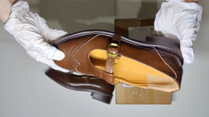 [791]M  [Italy] Realisan Vanvilla Meets Beautiful ? Thick Heel 4cm Genuine Leather Brogue Mary Jane Shoes