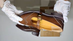 [791]M  [Italy] Realisan Vanvilla Meets Beautiful ? Thick Heel 4cm Genuine Leather Brogue Mary Jane Shoes