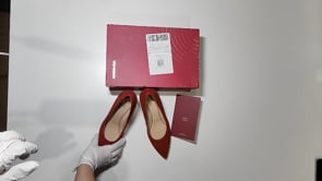 [101]MM  French Exquisite Elegance Pointed Toe Thin Heel Black High Heels Large Size for Women