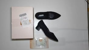 [544]MM  Black Chic Low Heel Office Slip-on Single Shoes Large Sizes 41-43