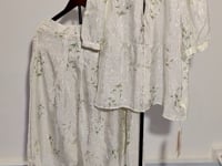 [434]G  XWI/Xinwei New Chinese Style National Pattern Printed Women's Summer Elegant Textured Top and Skirt Two-Piece Set