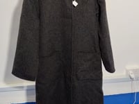 [052]G     Women's Mid-Length 2024 New Collection Autumn and Winter High-End Hooded Double-Faced Wool Gabardine Coat