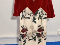 [157]N   Plus Size New Autumn and Winter Burgundy Velvet Bridal Dress for Overweight Girls, Slimming Effect, Bride's Wedding Return Home Attire