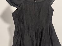 [061]G  WXLSTUDIO Art Student Look Lightweight Tencel Cotton Square Collar Tuck Pleats Small Flutter Sleeves Shirt Top