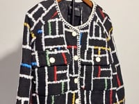 [387]G   Nanyou Market Shenzhen ~25 Spring Xiaoxiang Style Colorful Short-Length Wool Jacket