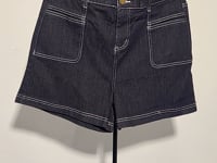 [637]G   Women's Plus Size Curvy Short Stature Spring and Summer 2025 Loose Wide Leg Pants Denim Shorts Elastic Waist Harem Pants